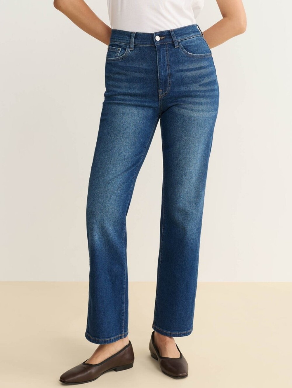 Warp + Weft ASE Aspen Pitkin Straight Leg Jean Womens Size 14 / 32 High Rise